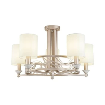 Image of Maytoni Lighting - Vittoria Chandelier Cream with Gold, 5 Light, E14