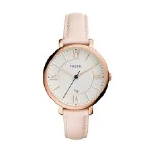 Image of Fossil Womens Rye Multifunction Leather Watch - Nude
