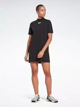Image of Reebok Tee Dress, Black, Size S, Women