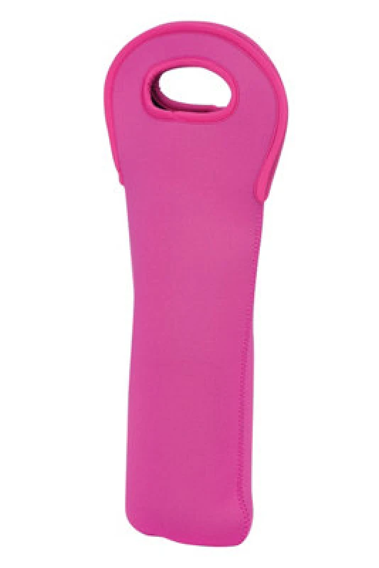 Image of Interiors by Premier Neoprene Wine Bottle Holder Pink
