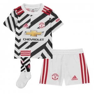 Image of adidas Manchester United Third Mini Kit 2020 2021 - White/Black