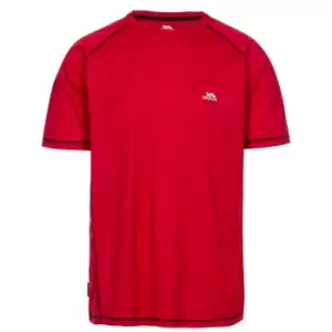 Image of Trespass Mens Albert Active Short Sleeved T-Shirt (M) (Red)
