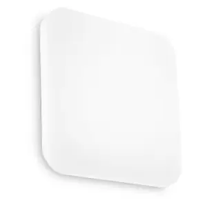 Image of Clara Square LED Flush Ceiling Light White, 4000K, Non-Dim - Ideal Lux