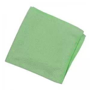 Image of ValueX Microfibre Cloth 38 x 38cm Green Pack 10 0707026 95120CP
