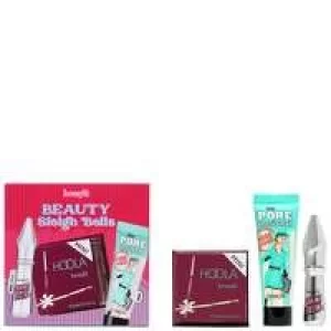 Image of benefit Christmas 2021 Beauty Sleigh Bells Matte Bronzer, Eyebrow Gel and Face Primer Gift Set