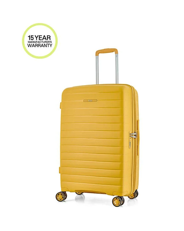 Image of Rock Rock Palma Medium Suitcase Yellow - Rock - Size: Medium Yellow Medium SH50007