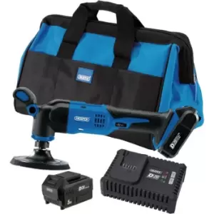 Image of Draper D20DAP125 D20 20v Cordless Dual Action Polisher 125mm 2 x 5ah Li-ion Charger Bag