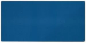 Image of Nobo Premium Plus Blue Felt Notice Board 2400x1200mm