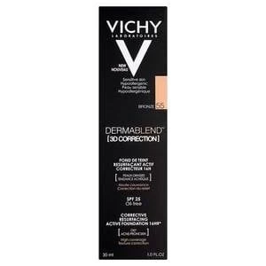 Image of Vichy Dermablend 3D Fluid Foundation 55 Bronze 30ml