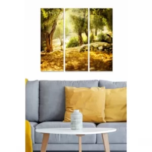 Image of MDF84462340 Multicolor Decorative MDF Painting (3 Pieces)