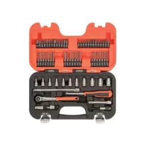 Image of Bahco SL65 Slim Socket Set of 65 Metric 1/4in Drive