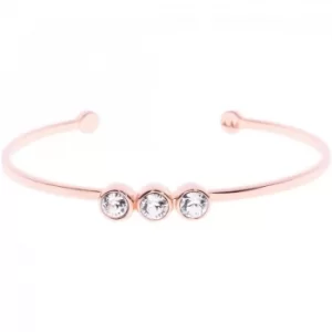 Image of Ladies Karen Millen PVD rose plating Crystal Dot Cuff