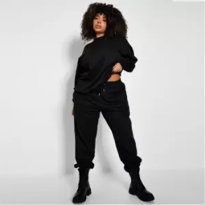 Image of I Saw It First Plus Size Basic Cuffed Joggers - Black