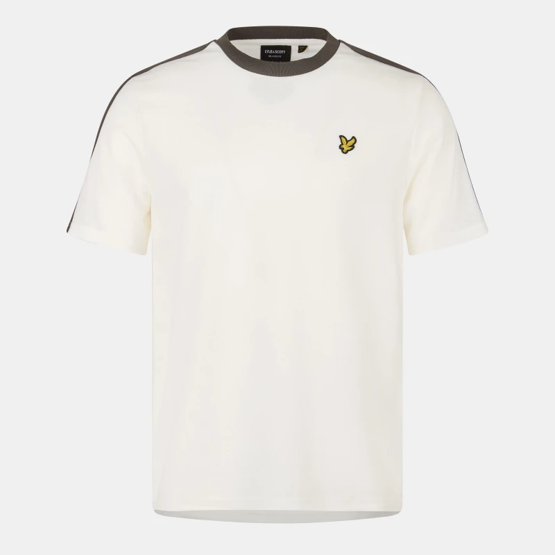 Image of Lyle and Scott Mens Regular Fit Contrast T-Shirt Natural male M