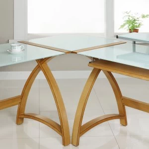 Image of Jual Helsinki White Glass Corner Connector