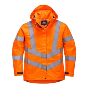 Image of Oxford Weave 300D Ladies Class 3 Hi Vis Jacket Orange L