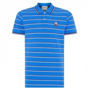 Image of Gant Stripe Polo Shirt - Blue 424