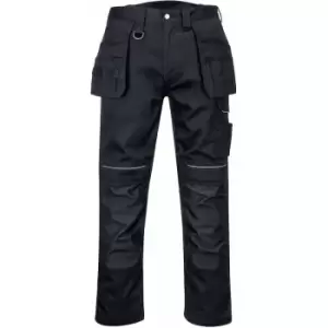 Image of Portwest - PW347 - Black Sz W38 PW3 Cotton Work Holster Trouser cargo combat