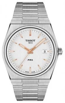 Image of Tissot Mens PRX 40mm Quartz Silver Dial T1374101103100 Watch