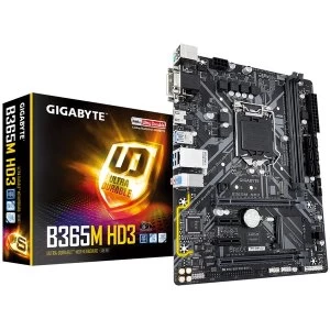 Image of Gigabyte B365M HD3 Intel Socket LGA1151 H4 Motherboard