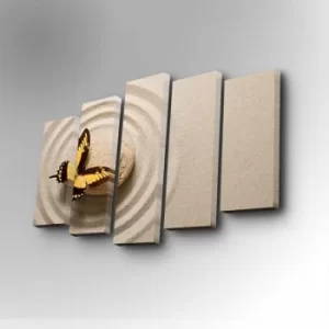 Image of 5PUC-043 Multicolor Decorative Canvas Painting (5 Pieces)