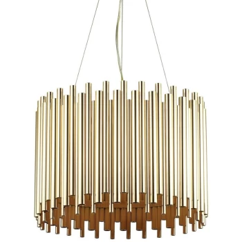 Image of Ideal Lux Pan - 5 Light Ceiling Pendant Gold