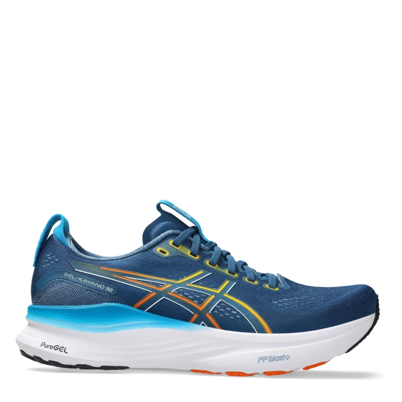 Image of Asics Gel-Kayano 32 Shoes Blue White SS26, Size 45 - EUR