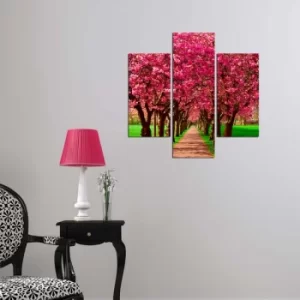 Image of 3MDF-074 Multicolor Decorative MDF Painting (3 Pieces)