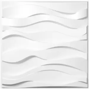 Image of VEVOR 3D Wall Panels 13 Pack Wall Panels PVC Decorative Wall Panels for 32 sqft Area Wall Panels for Interior Wall Decor Big Wave Style 3D Wall Tiles