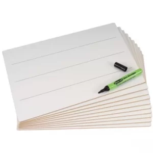 Image of Show-Me A4 Whiteboard, Rigid MDF Lined (Pack of 10)
