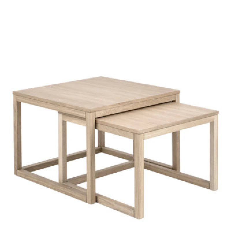 Image of Furniture To Go Cornus Coffee Table In White Oak Set Of 2