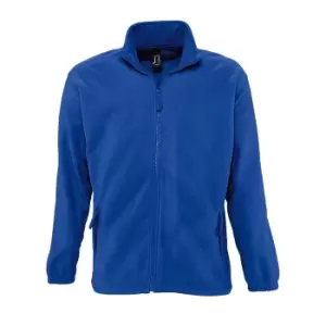 Image of SOLS Mens North Full Zip Outdoor Fleece Jacket (S) (Royal Blue)