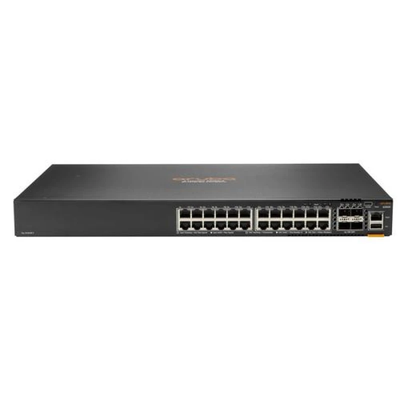 Image of HPE Aruba Networking C-Port 6200F 24G 24-Port Class4 PoE+ with SFP+ L3 Managed Rack Mountable Switch JL725B