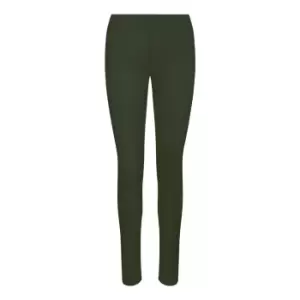 Image of AWDis Just Cool Womens Girlie Workout Leggings (S) (Combat Green)