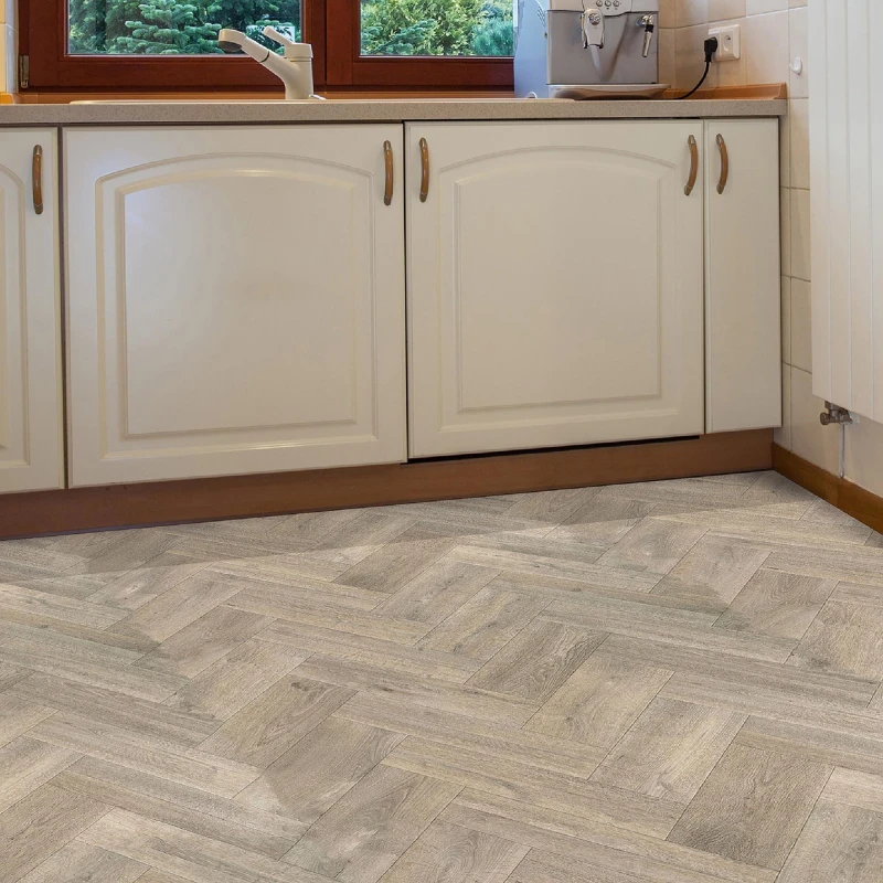 Image of Vinyl Flooring Herringbone 2 X 3M RIM MAY 169L