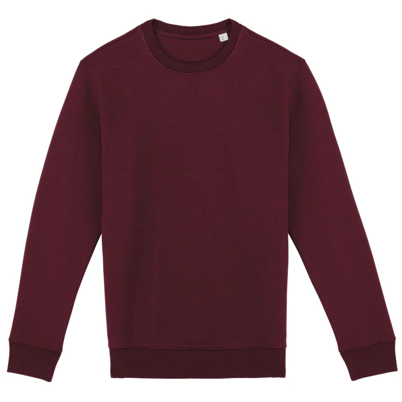 Image of Native Spirit Mens Crew Neck Sweatshirt in Dark Red Size: XS Dark Red Male XS