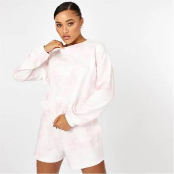 Image of Jack Wills Tie Dye Crew Neck Sweatshirt - Pink Tie Dye