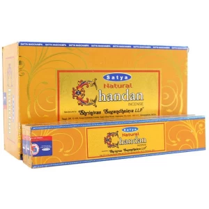 Image of Box of 12 Packs of Natural Chandan Incense Sticks by Satya