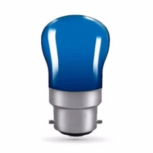 Image of Crompton 15W Small Bayonet Cap Pygmy Sign Bulb - Blue