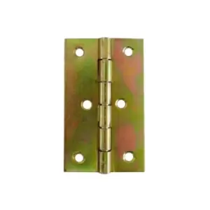 Image of Folding Closet Cabinet Door Butt Hinge Brass Plated - Size 43 x 70mm - Pack of 5