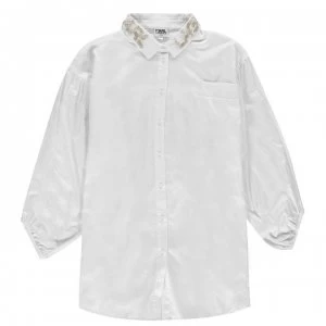 Image of Karl Lagerfeld Shirt Dress Junior Girls - White 10B