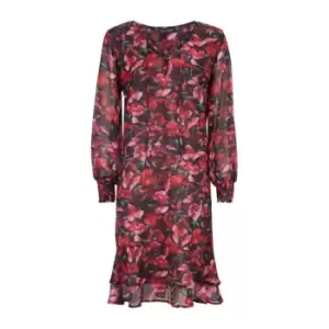 Image of James Lakeland Flower Print Dress - Black