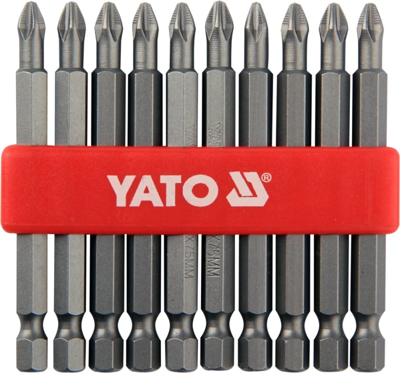 Image of YATO YT-0480 Screwdriver Bit Set Number of tools: 10 Screwdriver Bit Set (6625)