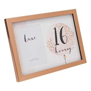 Image of 4" x 6" - Luxe Rose Gold Birthday Frame - 16