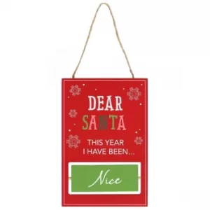 Image of Reversible Naughty or Nice Sign