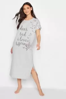 Image of Tall Slogan Print Nightdress