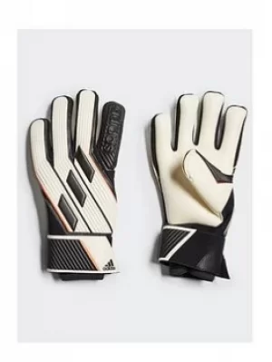Image of adidas Tiro Pro Goalkeeper Gloves, White/Black, Size 7.5, Men
