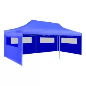 Image of Vidaxl Foldable Pop-up Party Tent 3 X 6 M - Blue