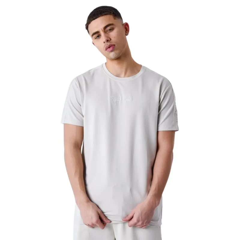 Image of Project X Paris T-Shirt with logo shoulder band Project X Paris Gris Male XS