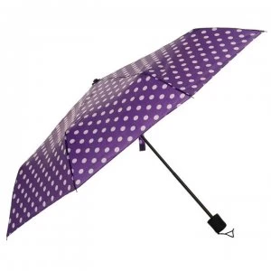 Image of Slazenger Web Fold Umbrella - Purple/Polka